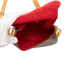 ルイ ヴィトン モノグラム タンブラン 斜め掛け ショルダーバック M51179 ブラウン PVC レザー レディース LOUIS VUITTON 【中古】