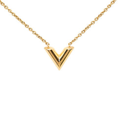 ルイ ヴィトン エセンシャルV ネックレス M61083 ゴールド メッキ レディース LOUIS VUITTON 中古