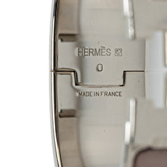 エルメス クリッククラックH PM ブレスレット シルバー ベージュ メタル レディース HERMES 【中古】