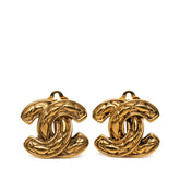 シャネル ココマーク マトラッセ イヤリング ゴールド メッキ レディース CHANEL 【中古】
