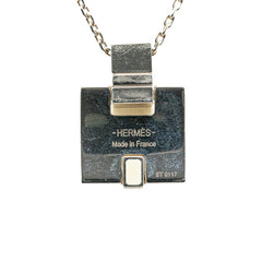 エルメス アイリーン ネックレス ホワイト シルバー メタル レディース HERMES 【中古】