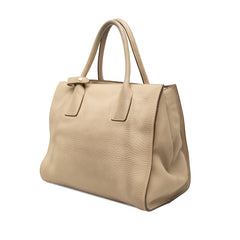 プラダ 三角ロゴプレート ハンドバッグ ショルダーバッグ 2WAY BN2693 ベージュ レザー レディース PRADA 【中古】