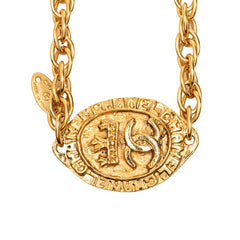 シャネル ヴィンテージ ココマーク チェーン ネックレス ゴールド メッキ メンズ CHANEL 【中古】