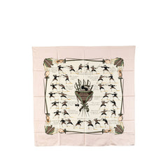 エルメス カレ90 TRAITE' DE ARMES フェンシング スカーフ ベージュ マルチカラー シルク レディース HERMES 【中古】