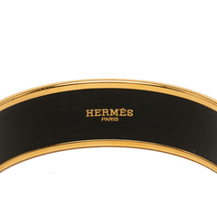 エルメス エマイユGM 七宝焼き バングル ゴールド マルチカラー メッキ レディース HERMES 【中古】
