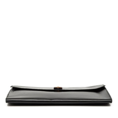 エルメス ポシェット リオ クラッチバッグ ブラック ボックスカーフ レディース HERMES 【中古】