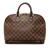ルイ ヴィトン ダミエ アルマ ハンドバッグ N51131 ブラウン PVC レザー レディース LOUIS VUITTON 【中古】