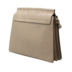 クロエ フェイ Faye 斜め掛け ショルダーバッグ グレージュ レザー スウェード レディース Chloe 【中古】