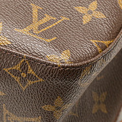 ルイ ヴィトン モノグラム ルーピングMM ショルダーバッグ ハンドバッグ M51146 ブラウン PVC レザー レディース LOUIS VUITTON 【中古】