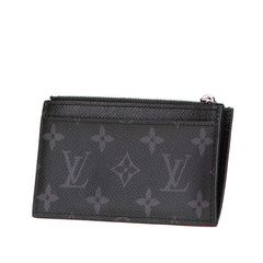 ルイ ヴィトン モノグラム エクリプス コインカード ホルダー コインケース M30271 ブラック PVC レザー メンズ LOUIS VUITTON 【中古】