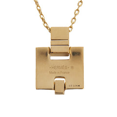 エルメス アイリーン ネックレス ゴールド ホワイト メッキ レディース HERMES 【中古】