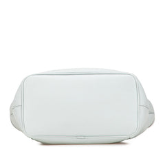 ロエベ アナグラム フスタ ハンドバッグ トートバッグ ベビーブルー レザー レディース LOEWE 【中古】