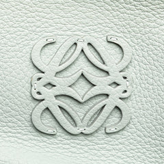 ロエベ アナグラム フスタ ハンドバッグ トートバッグ ベビーブルー レザー レディース LOEWE 【中古】