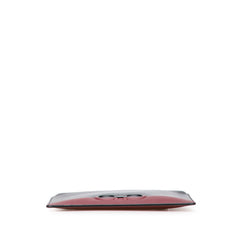 サルヴァトーレフェラガモ ガンチーニ クラッチバッグ GG-24 A233 ブラック ワインレッド バイカラー レザー レディース Salvatore Ferragamo 【中古】