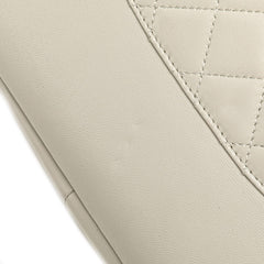 シャネル マトラッセ ココマーク ハンドウォーマー チェーン ショルダーバッグ グレー ゴールド金具 ラムスキン ファー レディース CHANEL 【中古】