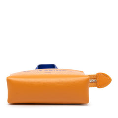 ルイ ヴィトン バッグチャーム LV ミニ ショッパー チャーム M02699 シルバー金具 オレンジ レザー レディース LOUIS VUITTON 【中古】