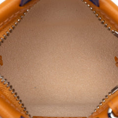 ルイ ヴィトン バッグチャーム LV ミニ ショッパー チャーム M02699 シルバー金具 オレンジ レザー レディース LOUIS VUITTON 【中古】