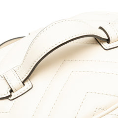 グッチ GGマーモント リュック バックパック バニティバッグ 598594 ホワイト レザー レディース GUCCI 【中古】