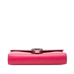 グッチ ディオニュソス チェーン ウォレット ショルダーバッグ 斜め掛け 401231 ピンク PVC レザー レディース GUCCI 【中古】