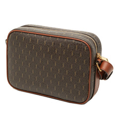 サンローラン ル モノグラム カメラバッグ 斜め掛け ショルダーバッグ 669957 ブラウン PVC レザー レディース SAINT LAURENT 中古