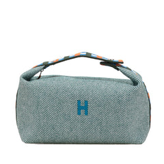 エルメス ブリッド ア ブラック オ カレ GM ハンドバッグ ヴェールフォレ グリーン トワルアッシュ レディース HERMES 【中古】