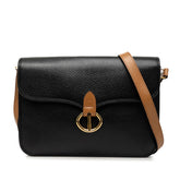 ディオール 斜め掛け ショルダーバッグ ブラック ブラウン レザー レディース Dior 【中古】