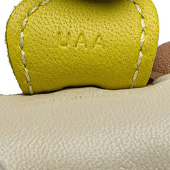 エルメス ロデオPM バッグチャーム ベージュ イエロー アニョーミロ レザー レディース HERMES 【中古】