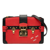 ルイ ヴィトン エピ トランククラッチ ショルダーバッグ 2WAY M51697 ルージュ ブラック レザー レディース LOUIS VUITTON 中古