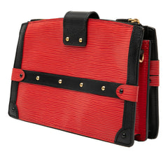 ルイ ヴィトン エピ トランククラッチ ショルダーバッグ 2WAY M51697 ルージュ ブラック レザー レディース LOUIS VUITTON 中古