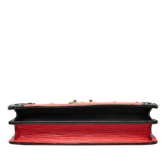 ルイ ヴィトン エピ トランククラッチ ショルダーバッグ 2WAY M51697 ルージュ ブラック レザー レディース LOUIS VUITTON 中古