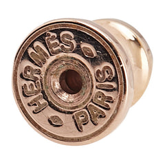 エルメス アイリーン ピアス ゴールド ブラック メッキ レディース HERMES 【中古】