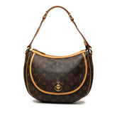 ルイ ヴィトン モノグラム トゥラムPM ショルダーバッグ M40076 ブラウン PVC レザー レディース LOUIS VUITTON 中古