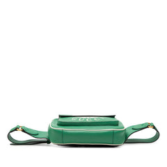 グッチ × アディダス ボディバッグ バムバッグ 722141 グリーン ホワイト レザー レディース GUCCI 【中古】
