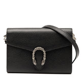 グッチ ディオニュソス チェーン ショルダーバッグ ウォレットバッグ 401231 ブラック レザー レディース GUCCI 【中古】