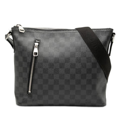 ルイ ヴィトン ダミエ グラフィット ミックPM 斜め掛け ショルダーバッグ N41211 ブラック PVC レザー メンズ LOUIS VUITTON 【中古】