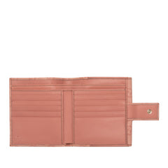 グッチ グッチシマ ロゴプレート 二つ折り財布 112664 ピンク レザー レディース GUCCI 【中古】