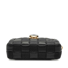 ルイ ヴィトン ダミエジャイアント トロカMM チェーン ショルダーバッグ M59114 ノワール ブラック レザー レディース LOUIS VUITTON 【中古】