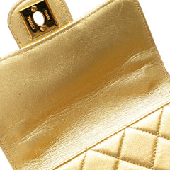 シャネル マトラッセ ココマーク 親子バッグ ハンドバッグ ゴールド ラムスキン レディース CHANEL 【中古】