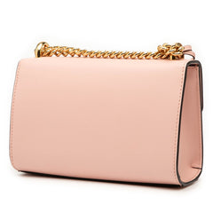 グッチ パドロック スター 星 ビジュー チェーン ショルダーバッグ 432182 ピンク レザー レディース GUCCI 中古
