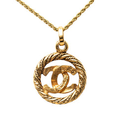 シャネル ココマーク ペンダント ネックレス ゴールド メッキ レディース CHANEL 【中古】