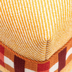 エルメス ブリッドアブラックPM ハンドバッグ オレンジ ブラウン コットン レディース HERMES 【中古】