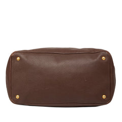 プラダ トートバッグ ブラウン レザー レディース PRADA 【中古】
