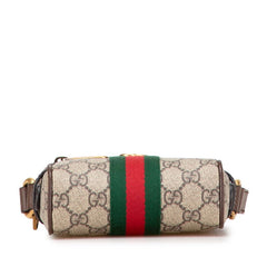 グッチ オフィディア GGスプリーム ショルダーバッグ 598127 ベージュ ブラウン PVC レザー レディース GUCCI 【中古】