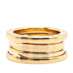 ブルガリ ビーゼロワン 2バンド リング 指輪 #48 K18YG イエローゴールド レディース BVLGARI 【中古】