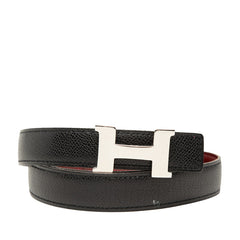 エルメス コンスタンス Hベルト ベルト サイズ80 ブラック レッド クシュベル レディース HERMES 【中古】