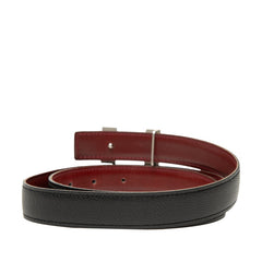 エルメス コンスタンス Hベルト ベルト サイズ80 ブラック レッド クシュベル レディース HERMES 【中古】
