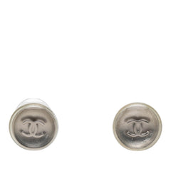 シャネル ココマーク スタッドピアス シルバー クリア メタル レディース CHANEL 【中古】