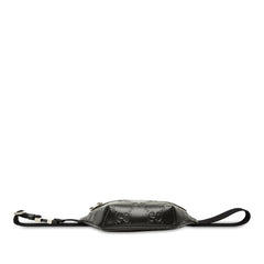 グッチ GGエンボス ウエストバッグ ボディバッグ クロスボディ 658582 ブラック レザー レディース GUCCI 【中古】