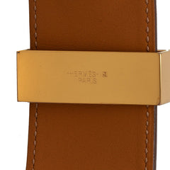 エルメス コリエドシアン ブレスレット パープル ゴールド レザー メッキ レディース HERMES 【中古】