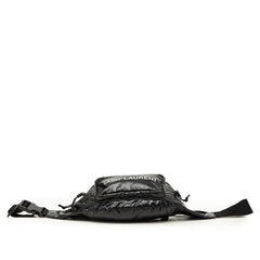 サンローラン NUXX ヌックス ウエストバッグ ボディバッグ ブラック ナイロン ポリアミド レディース SAINT LAURENT 【中古】